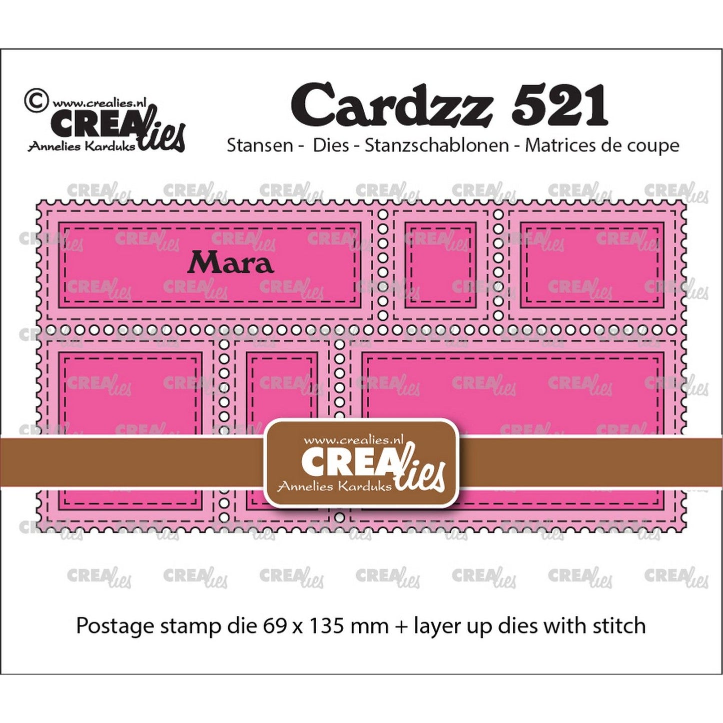 Crealies • troqueles de corte cardzz marco de sello mini slimline mara
