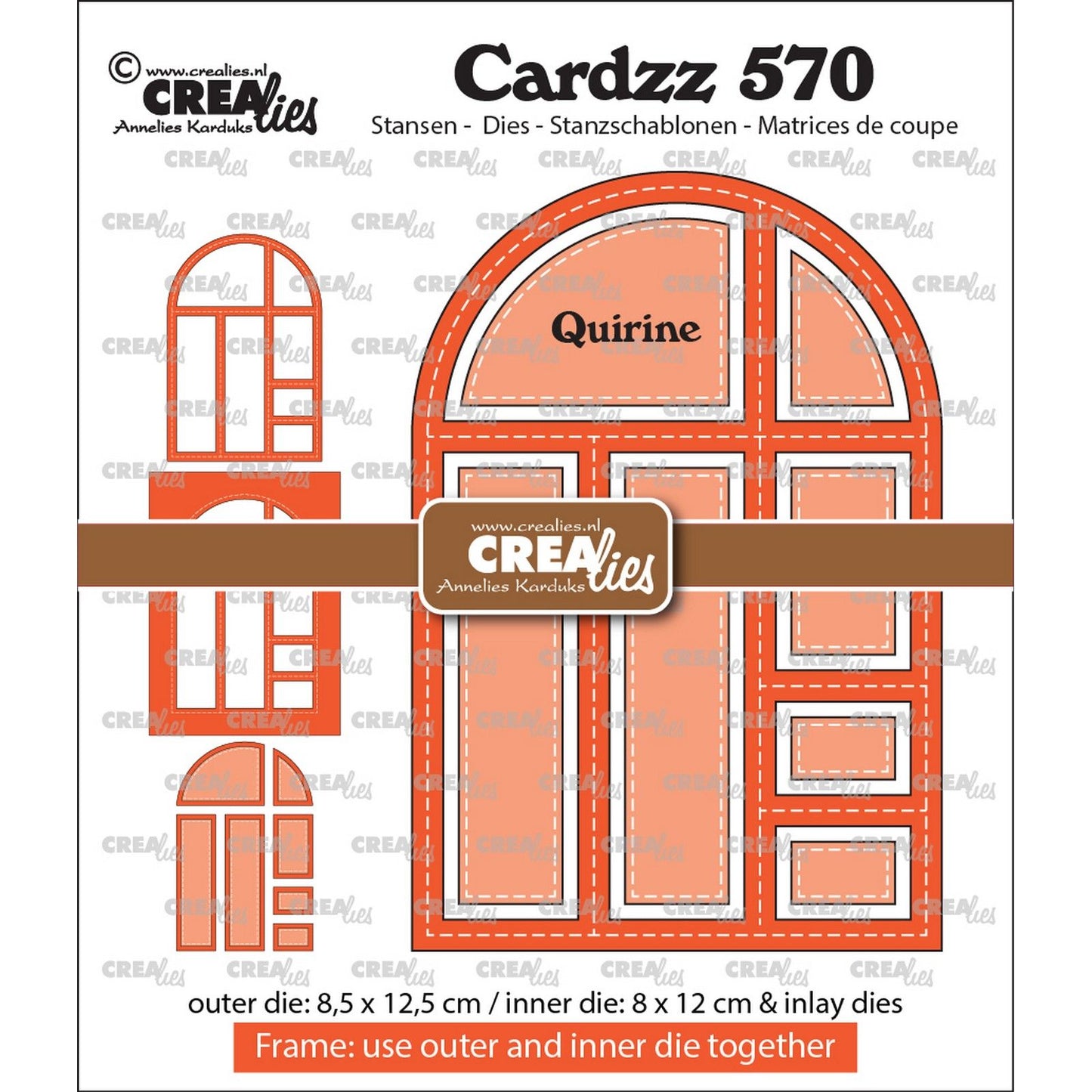 Crealies • marco cardzz con incrustaciones quirine
