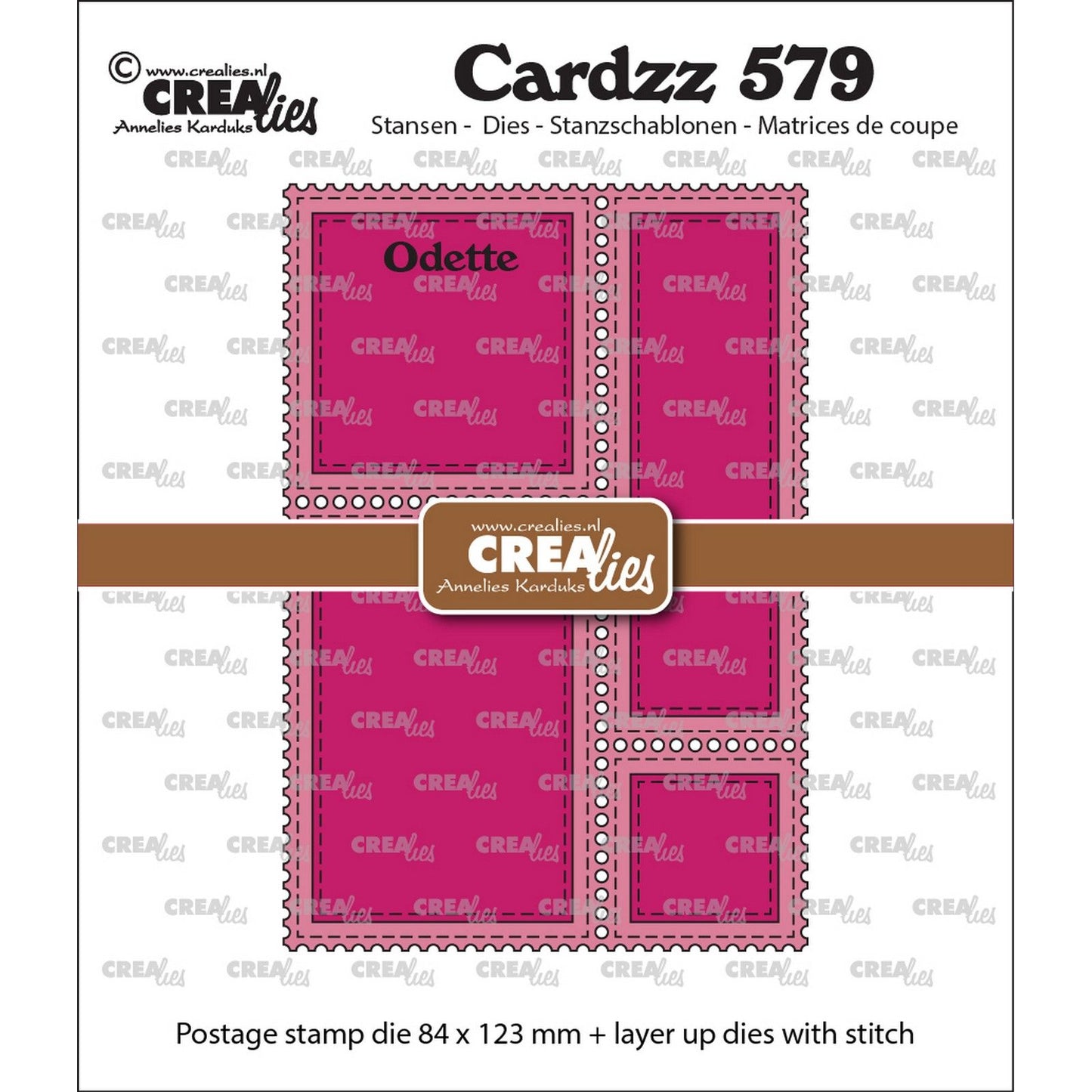 Crealies • troqueles cardzz sello marco rectangular odette