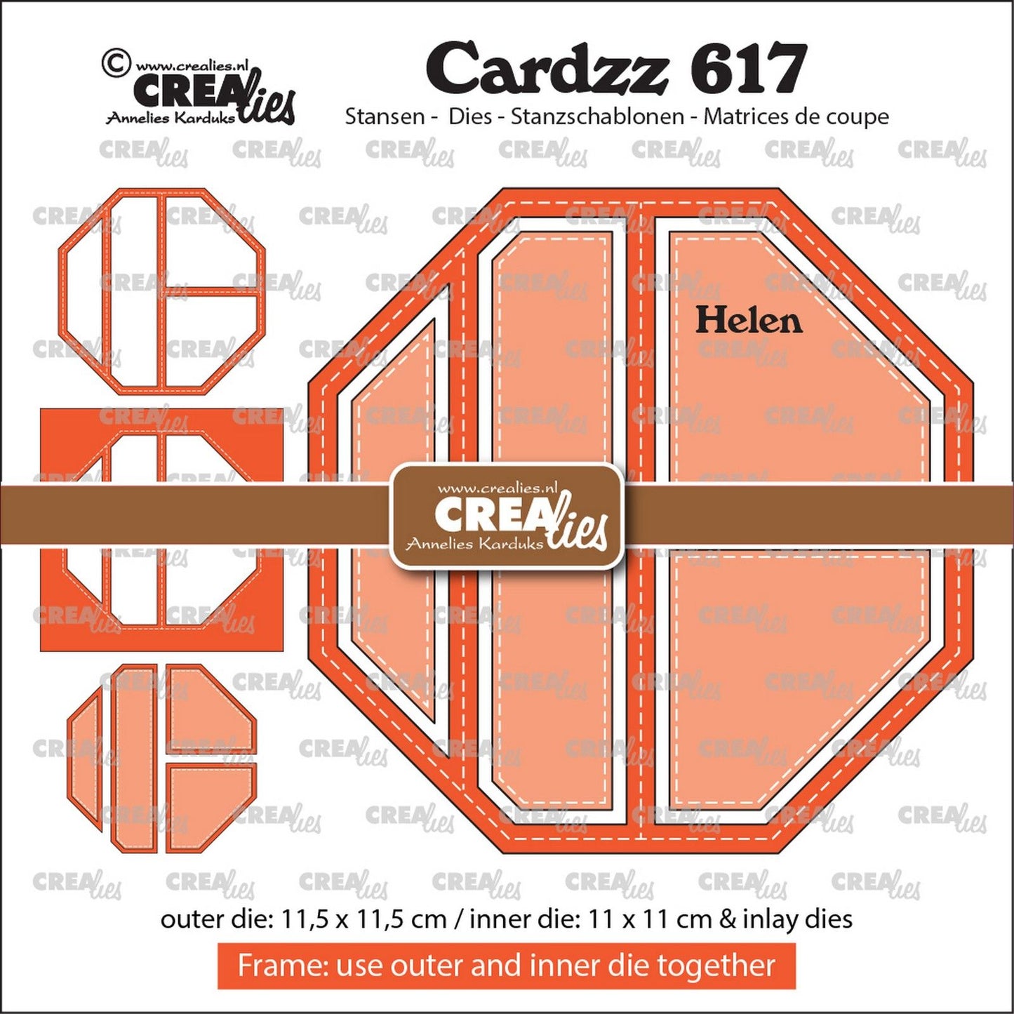Crealies • guarigione con intarsio del telaio cardzz