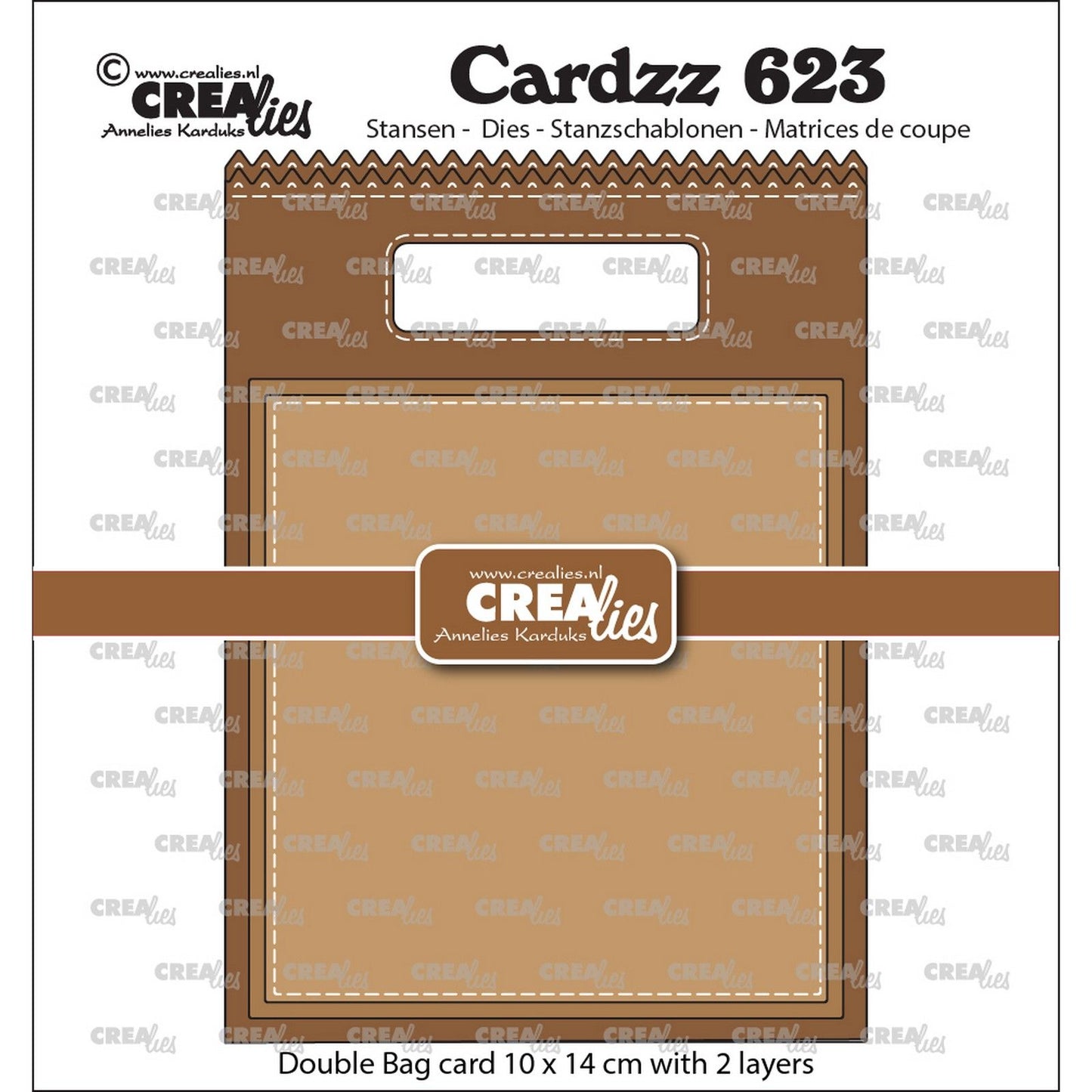 Crealies • sacchetto doppio per carte cardzz