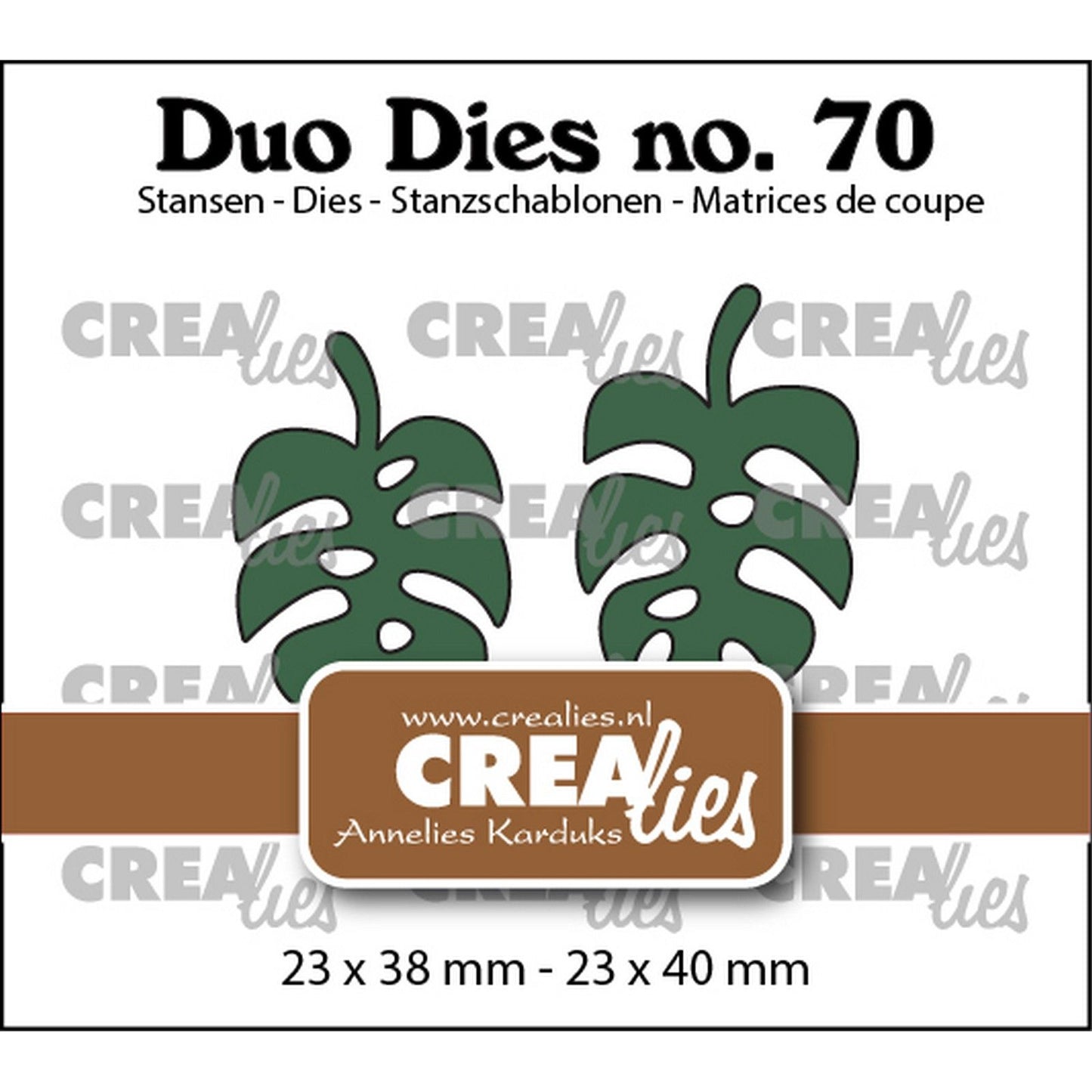 Crealies • duo muore foglie botaniche