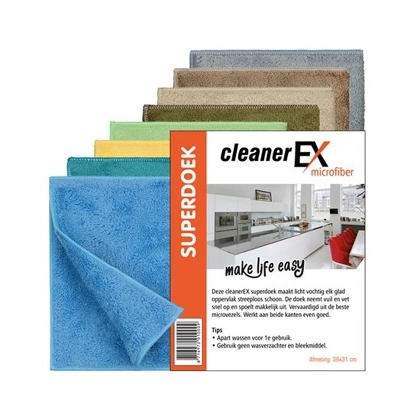 Super paño microfibra 36x32 cm gris