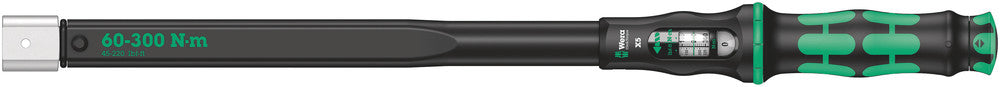 Llave dinamométrica Wera click-torque x 5 para herramientas de inserción, 14 x 18 mm, 60 - 300 nm - 1 pieza(s) - 05075655001