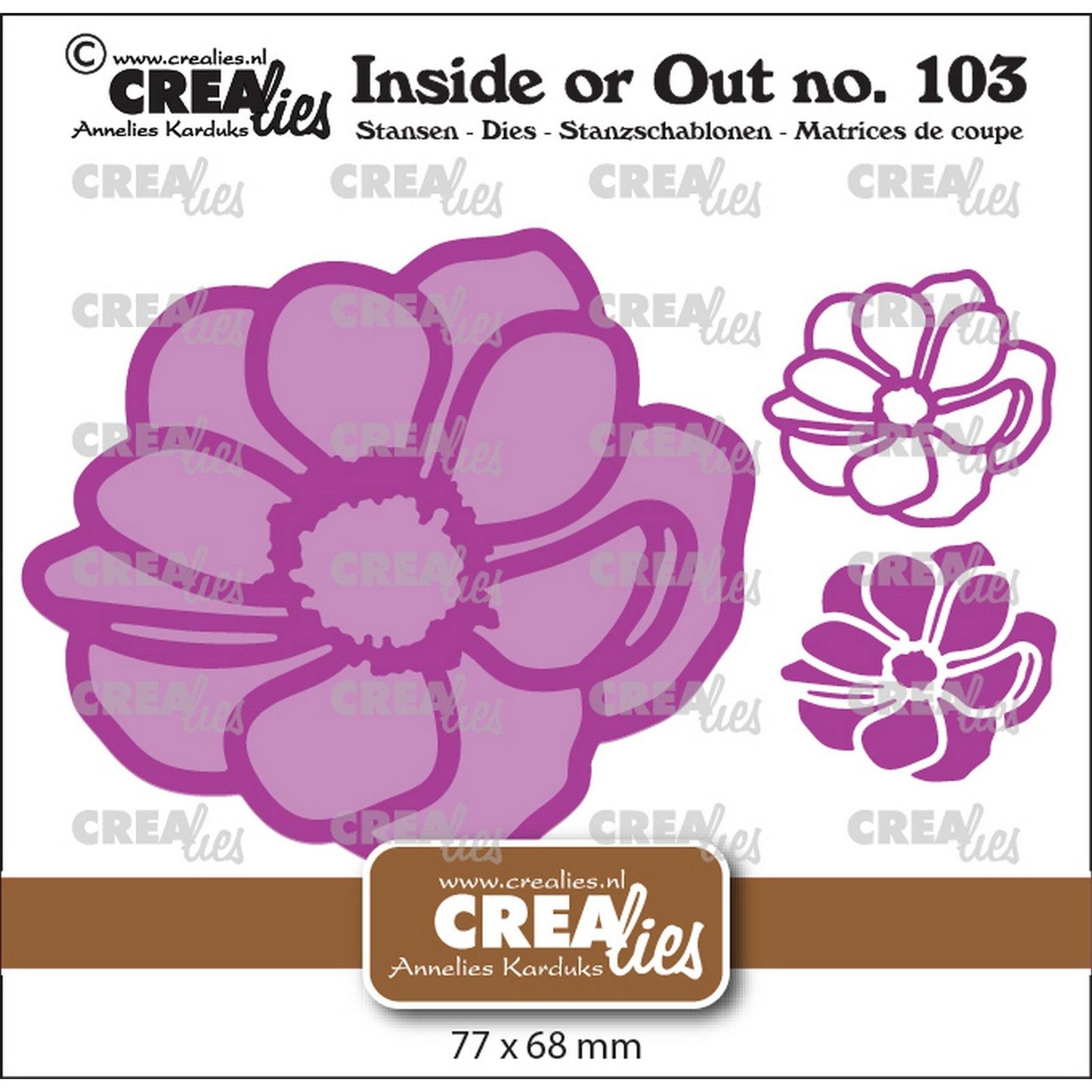 Crealies • anemone interno o esterno grande