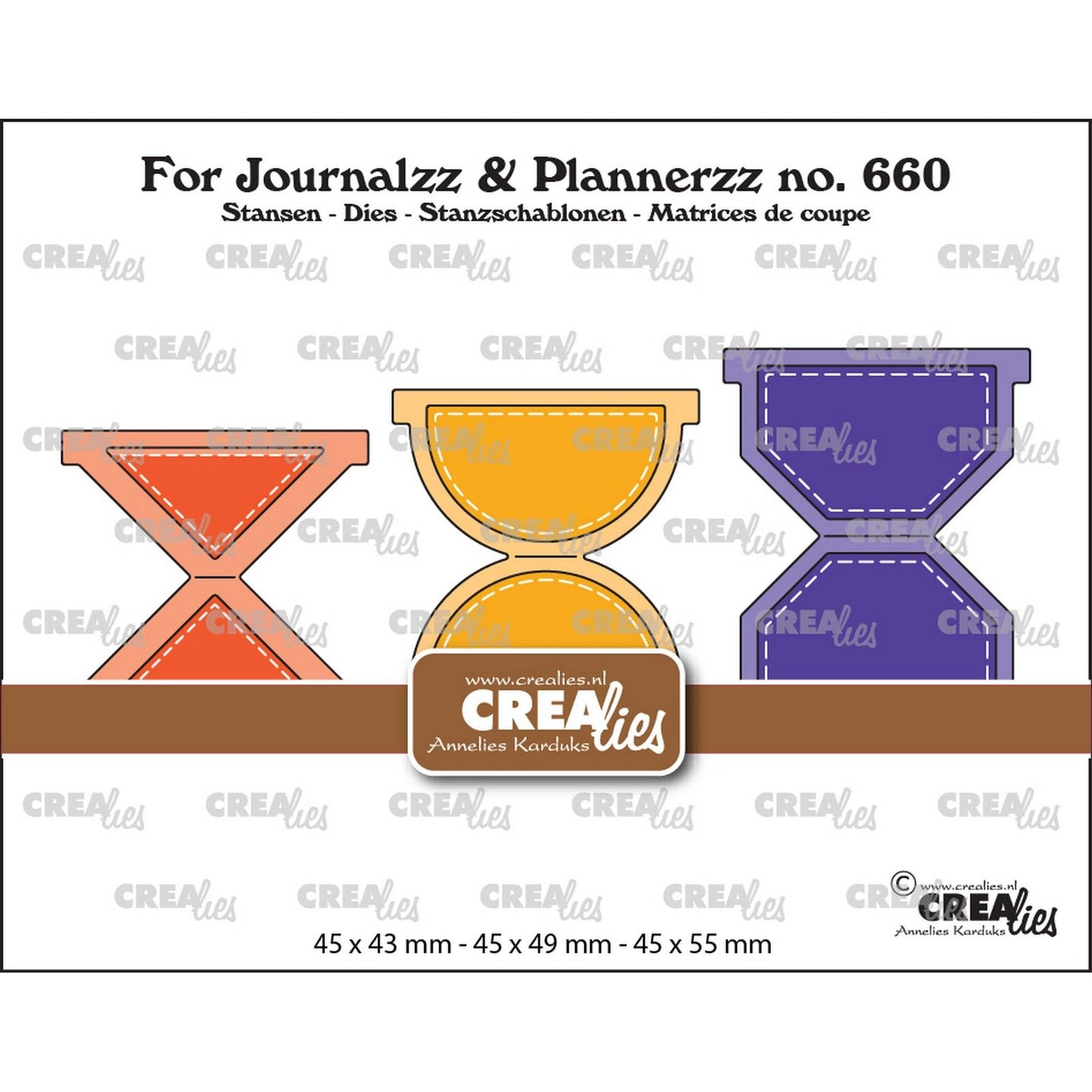 Crealies • le schede journalzz plannerzz impostano a
