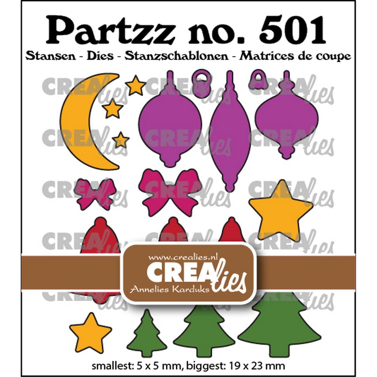 Crealies • fustelle partzz mini natalizie