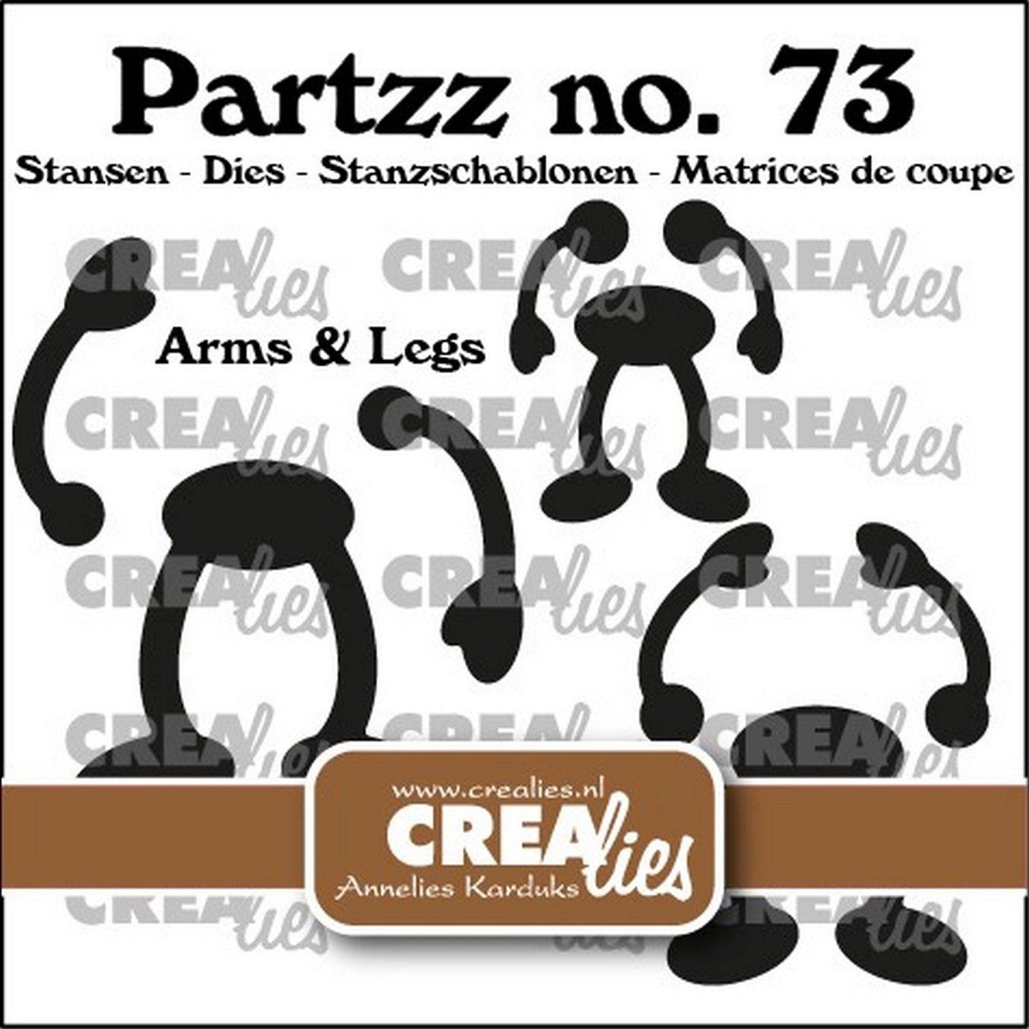 Crealies • partzz braccia e gambe per frutta (3 misure)
