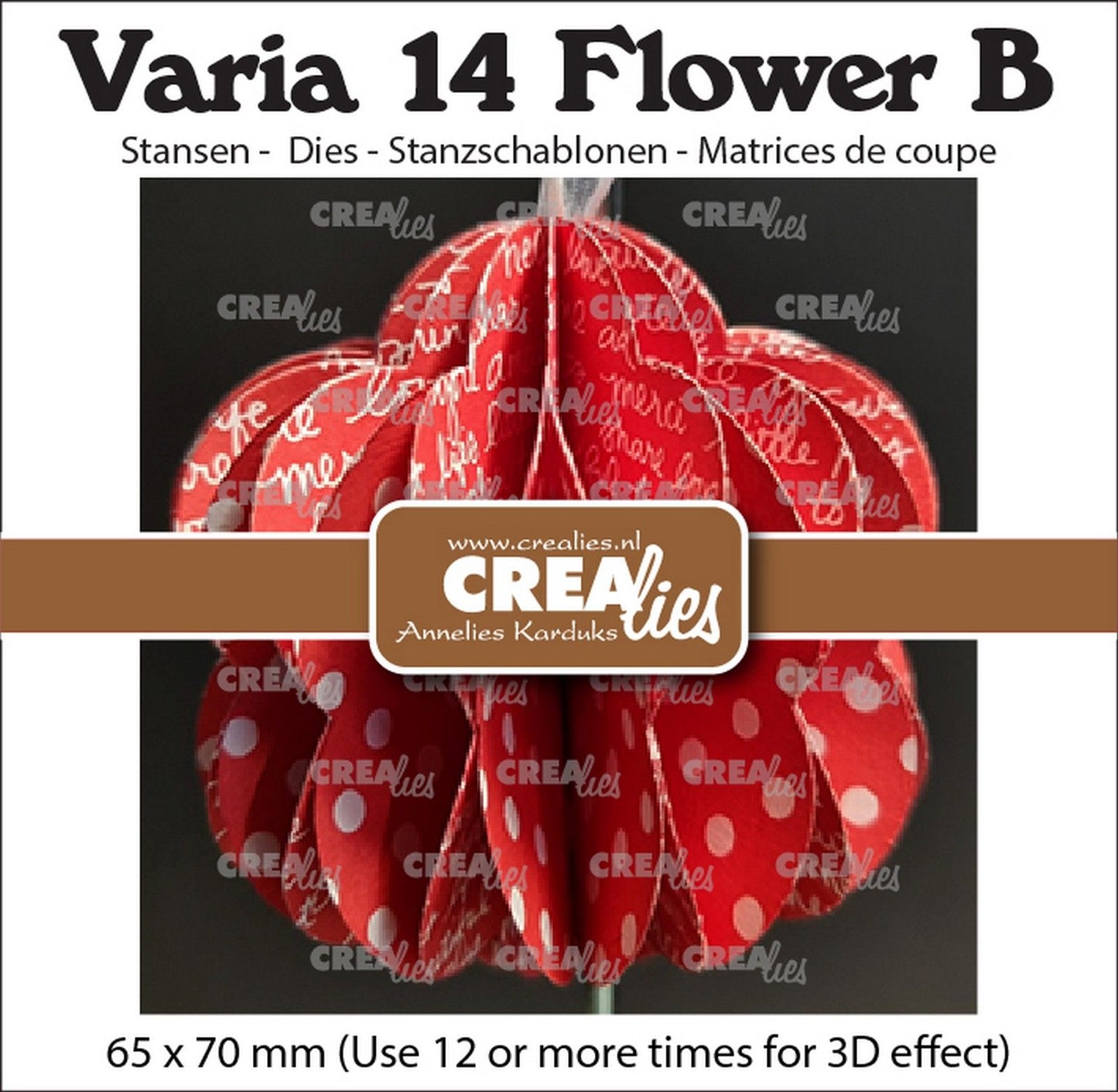 Crealies • varia 3d flor b