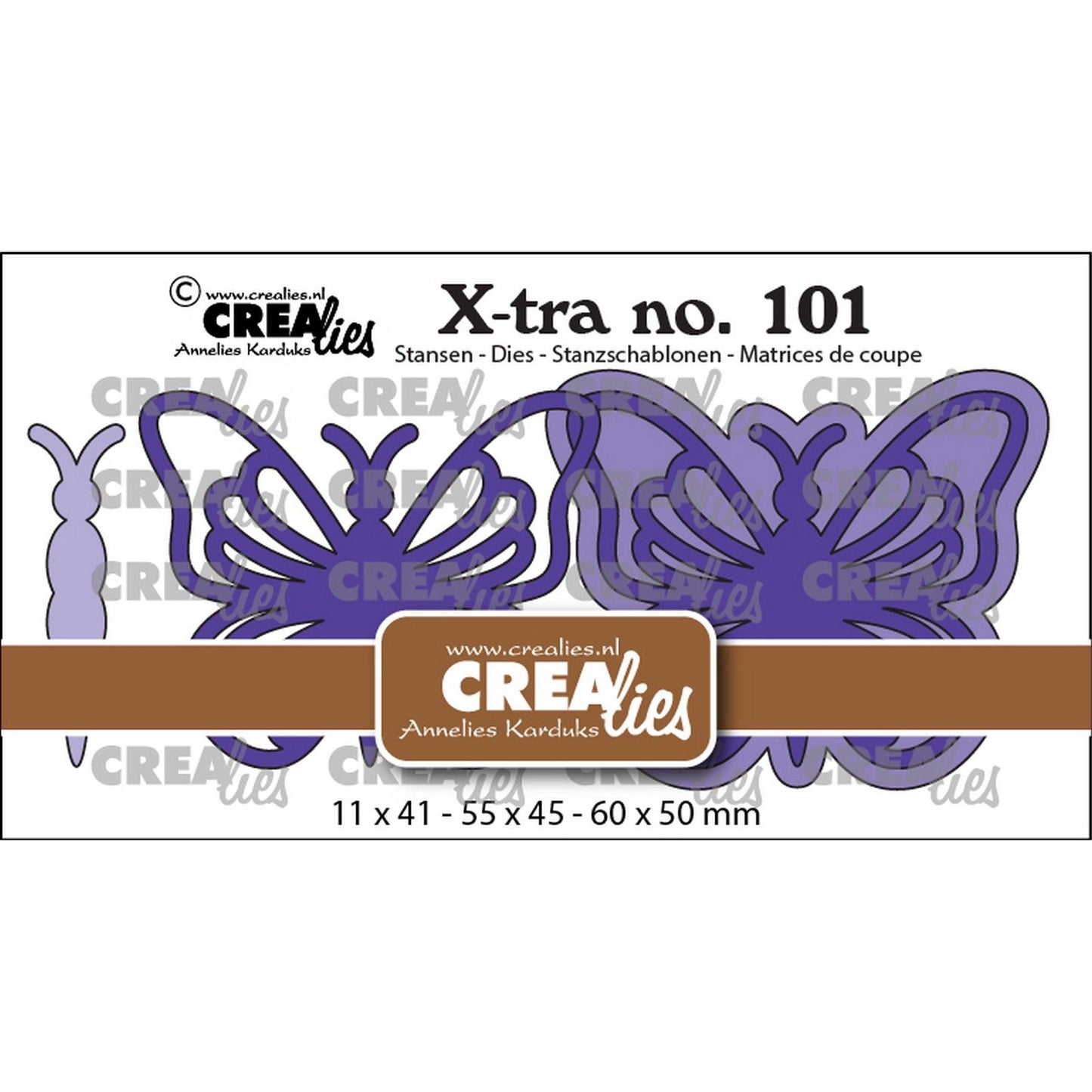 Crealies • fustella a farfalla extra large