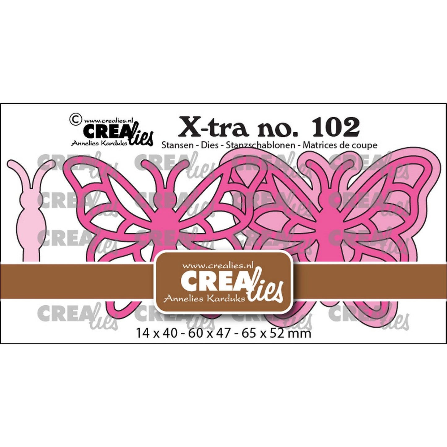 Crealies • fustella a farfalla b extra large
