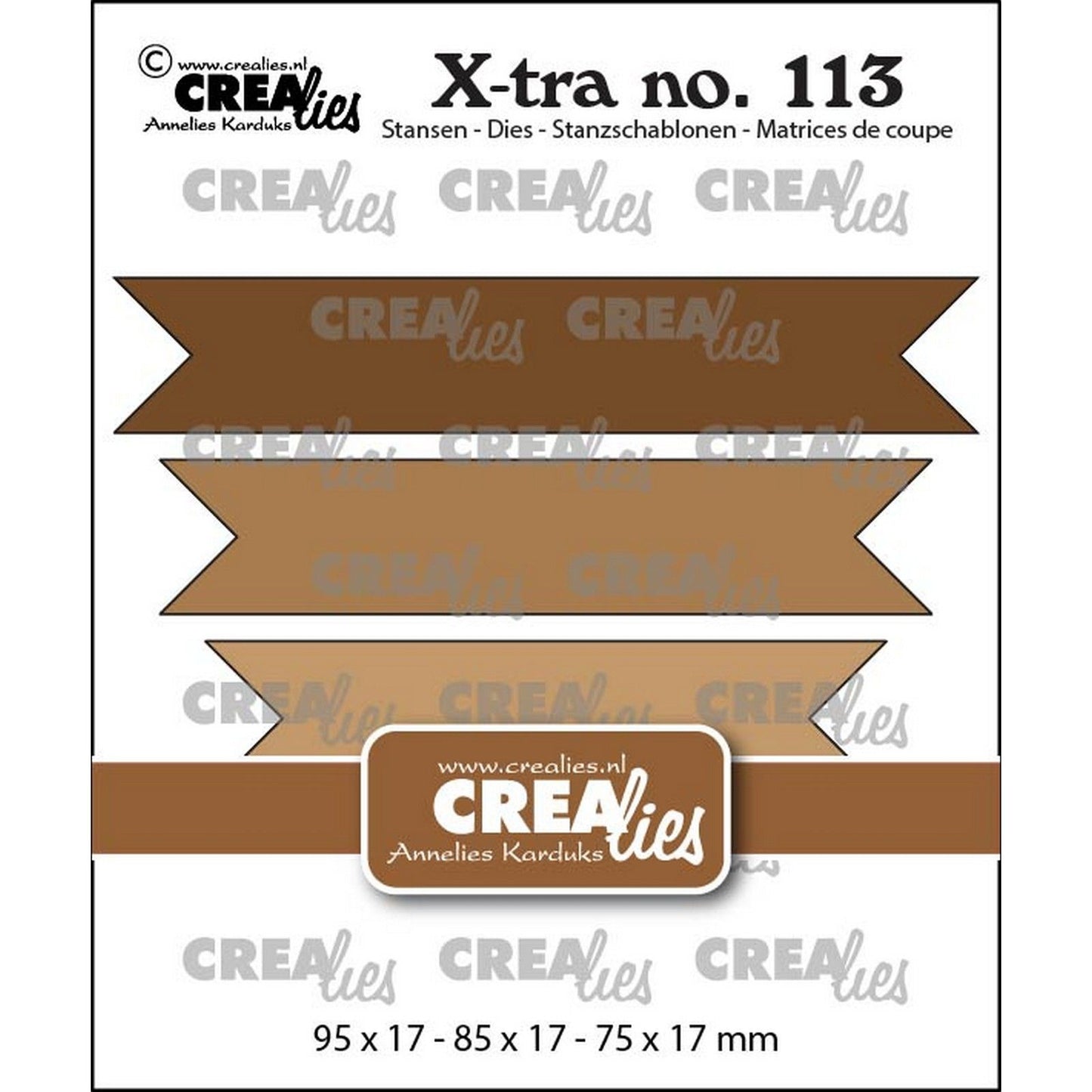 Crealies • pancartas dobles extra suaves