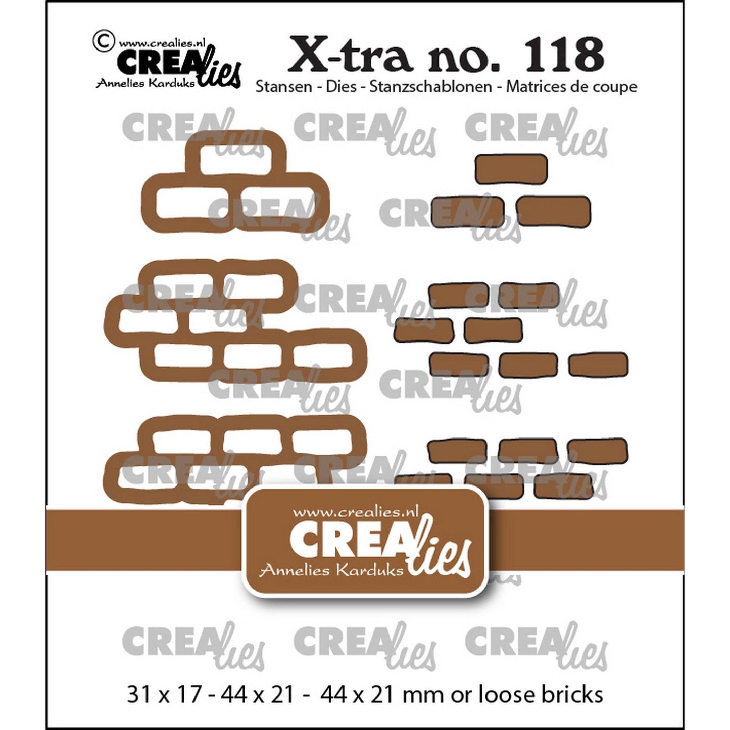 Crealies • muro de piedra extra con grandes ladrillos sueltos