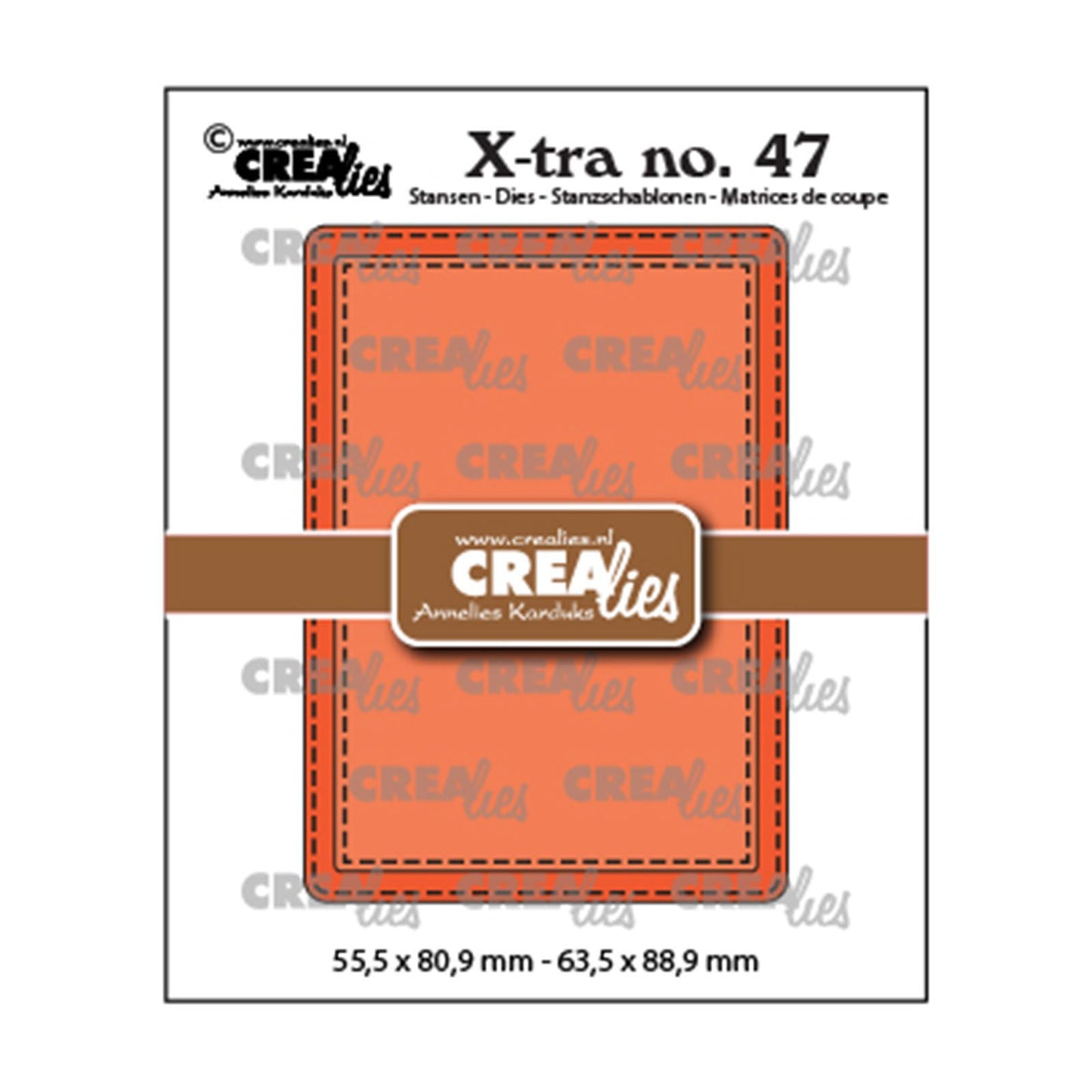 Crealies • xtra dies atc línea de pespunte
