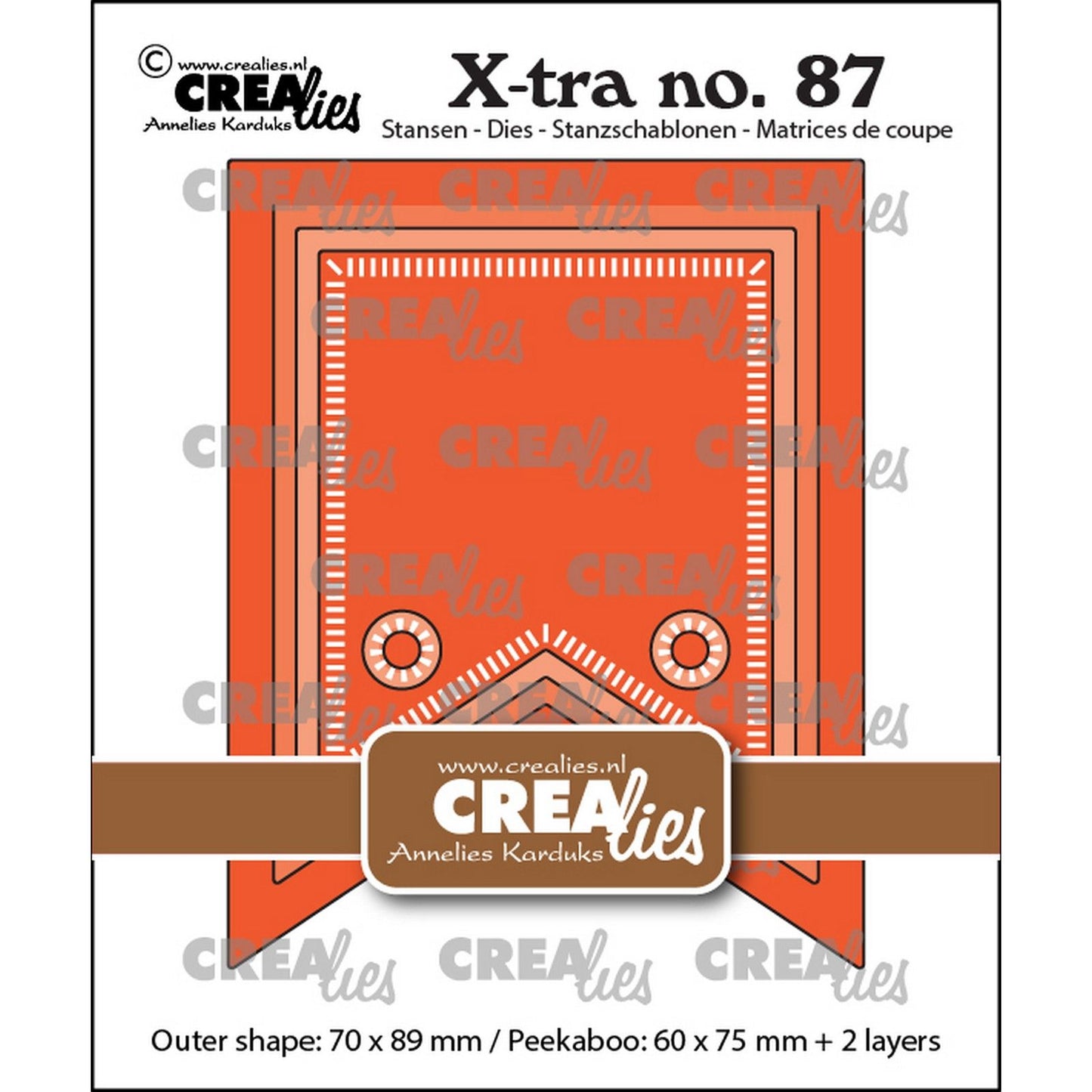Crealies • banner extra peek-a-boo