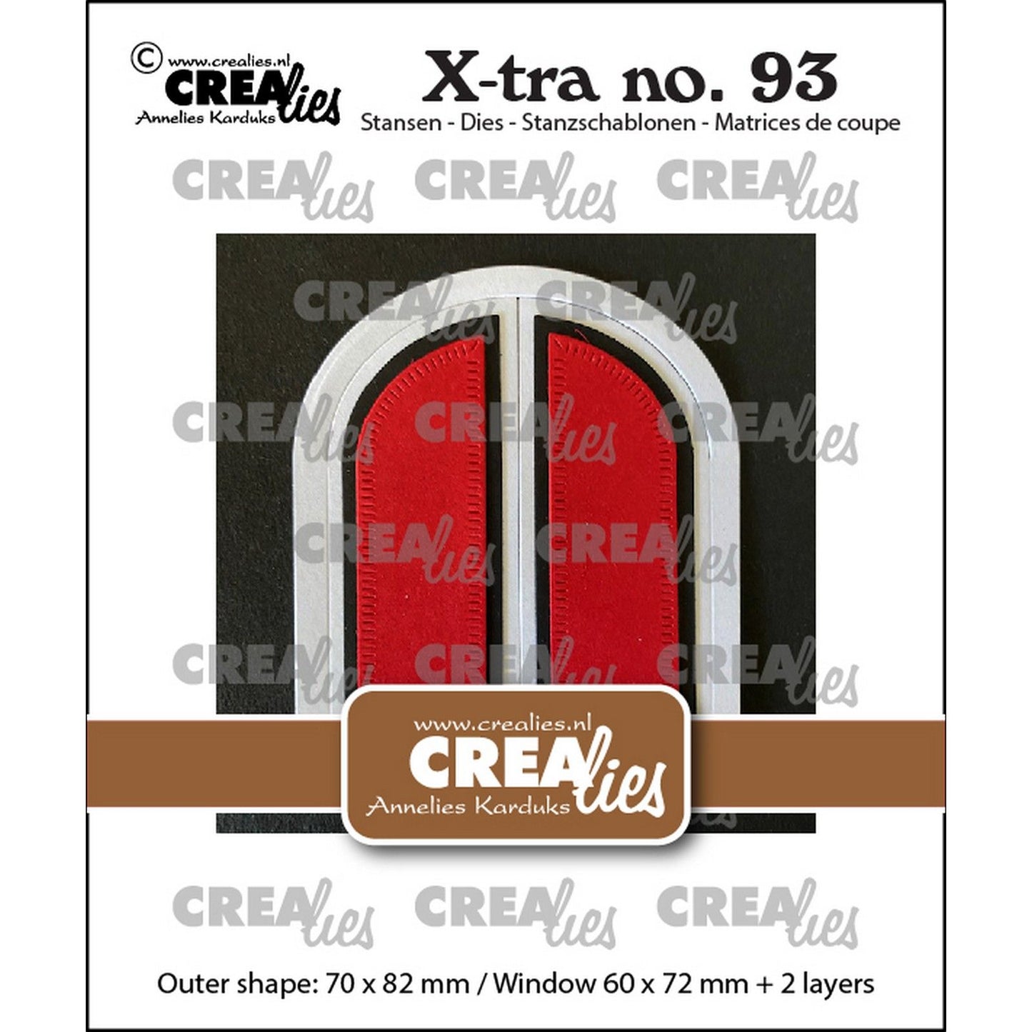 Crealies • finestra xtra ad arco con persiane