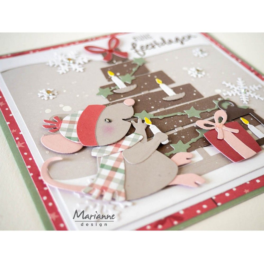 Marianne design • collectables snij- embosstencil eline's kerst decoratie