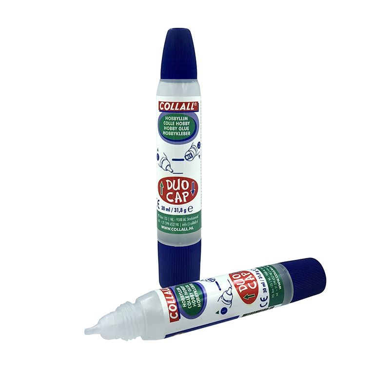 Collall • colla per hobby penna a colla duo tappo trasparente 30ml