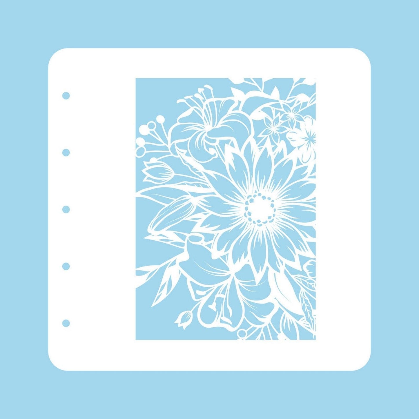 La scelta di Nellie • stencil fiori A6 per set di colori magnetici fiore-1