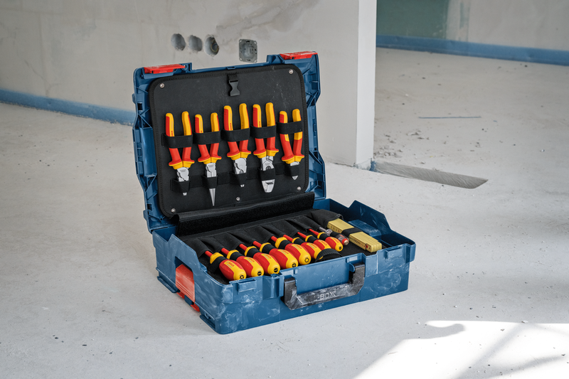 Valigia da elettricista blu Bosch | 37 pezzi - 1600a02ng4