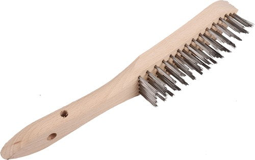 Cepillo de alambre Copenhagen pro - acero fundido - 5 filas - mango de madera fsc - 23.550.05