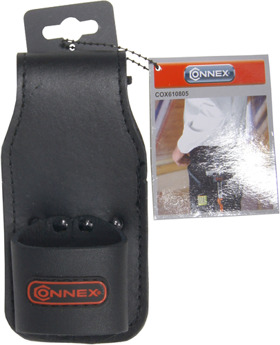 Connex porta martillo cuero negro - cox610805