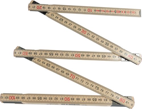 Connex vouwmeter 3m hout euro - cox700300
