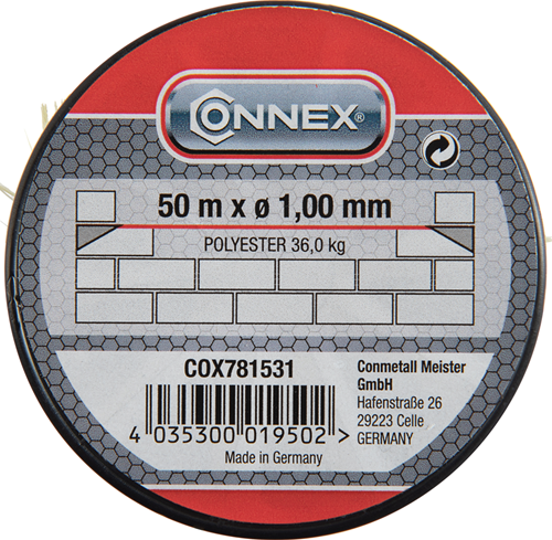 Connex metselkoord pes 1mm fl bobijn 50m - cox781531
