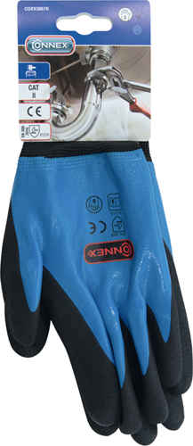 Guanto Connex nitrile blu gr08 - cox938678