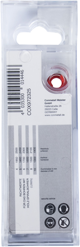 Connex set houtboren 4-10mm 5dlg rood - cox972325