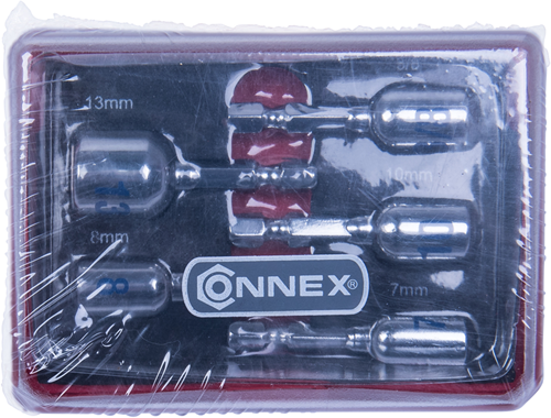 Chiavi a bussola Connex bit 7+8+10+13+3 scatola da 8 - coxb365001