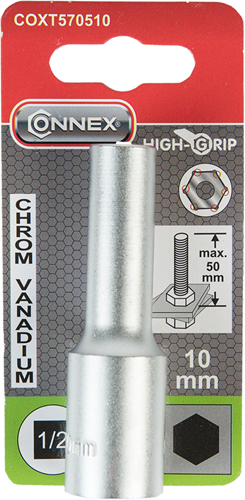 Llave de vaso Connex 1 2 de 10 mm de largo - coxt570510