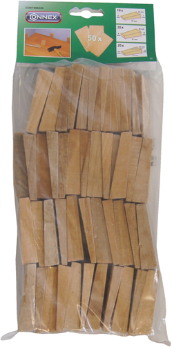 Cuña Connex en madera para laminado 50uds - coxt866350