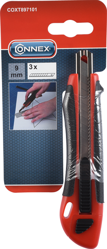 Coltello a spezzare Connex 9mm plastica 2c - coxt897101
