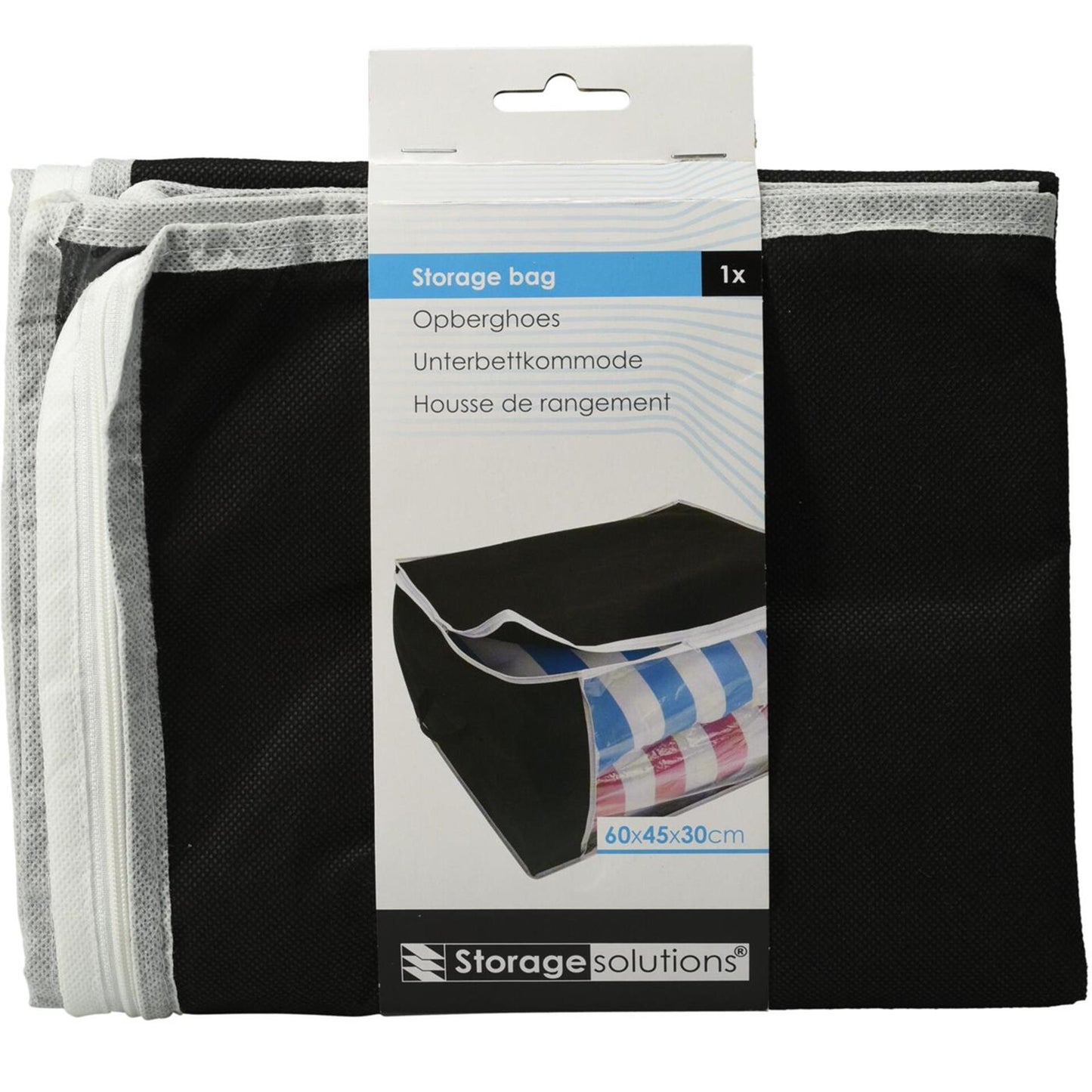 Funda de almacenamiento Storage Solutions negra 60x30x45cm