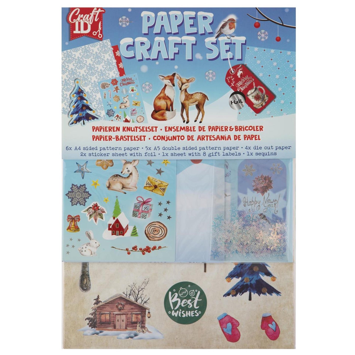 Set de manualidades de papel navideñas Grafix