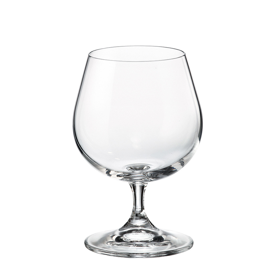 Bicchiere da cognac in cristallo di Boemia sylvia 400ml 6 pezzi