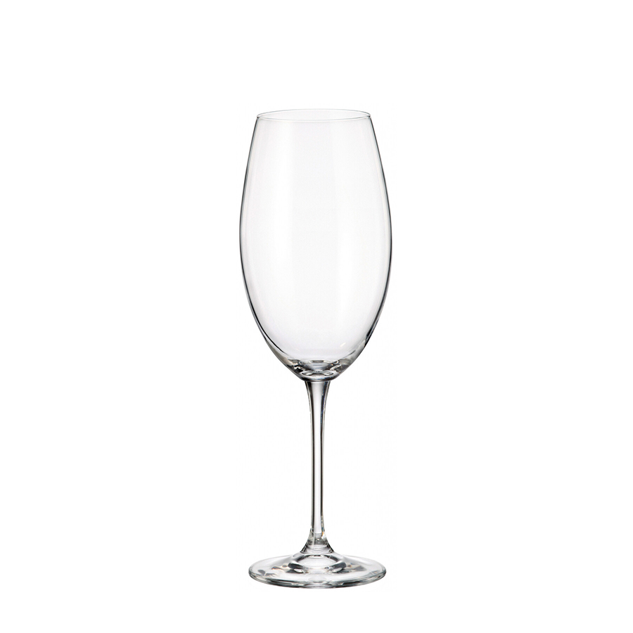 Bicchiere da vino rosso in cristallo di Boemia fulica 630ml 6 pezzi
