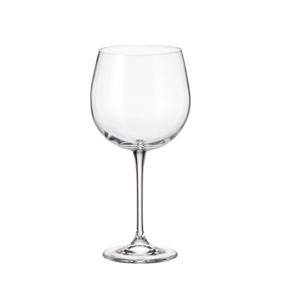 Crystal bohemia rode wijnglas fulica 670ml 6 stuks