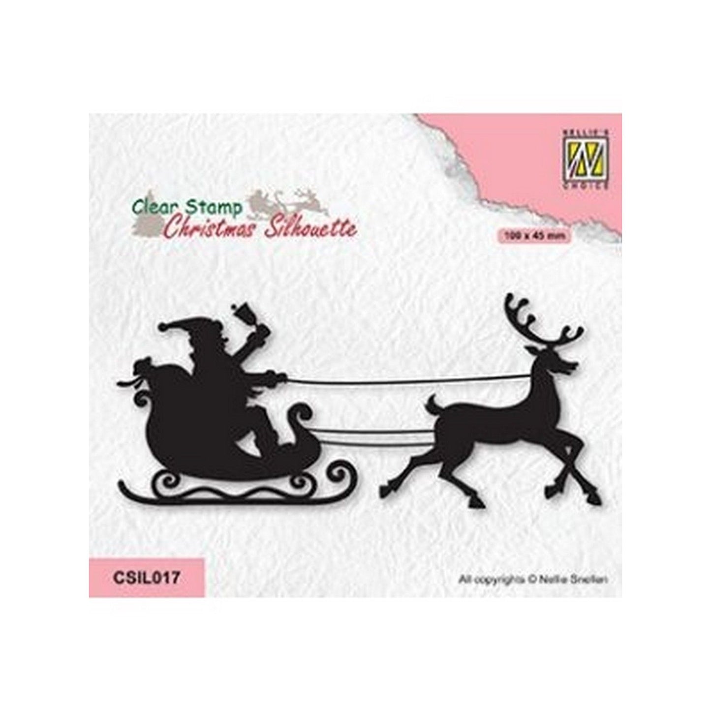 La scelta di Nellie • timbro trasparente con sagome natalizie ho ho santaclaus