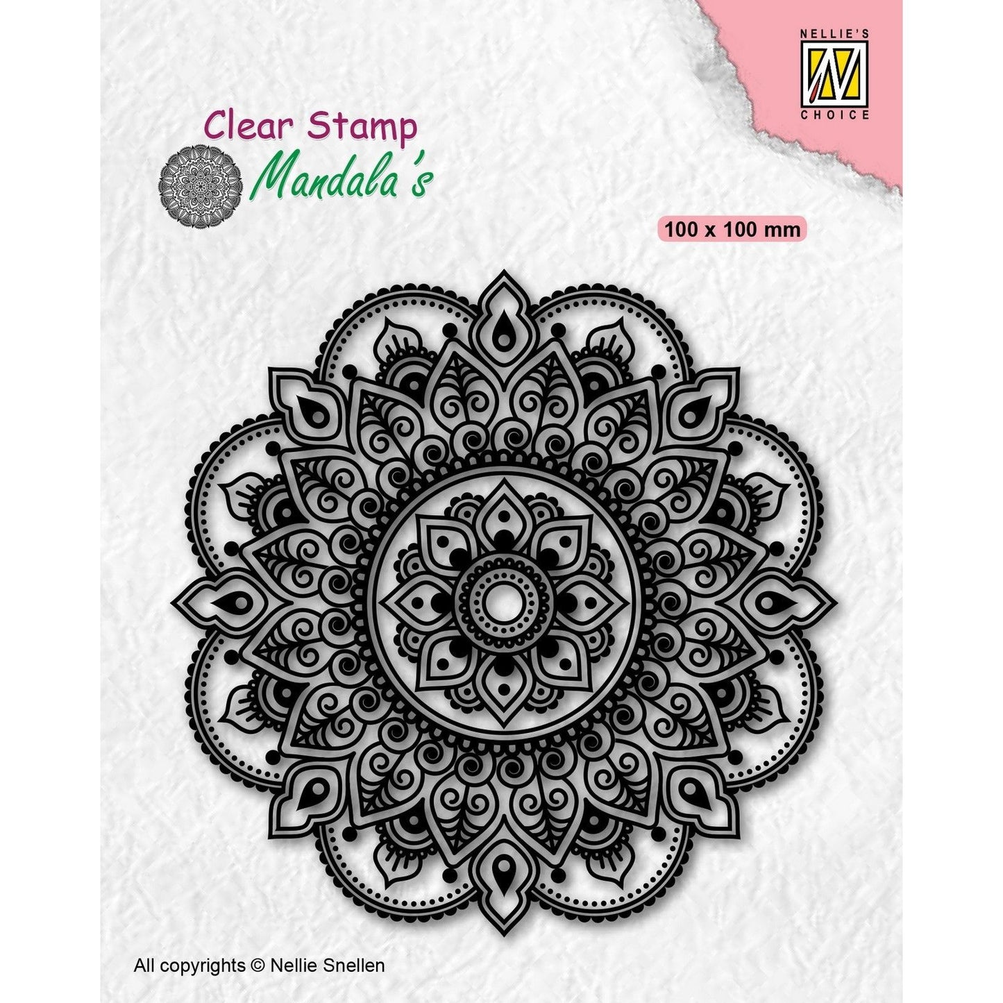 La scelta di Nellie • mandala timbro trasparente mandala fantasia fiore