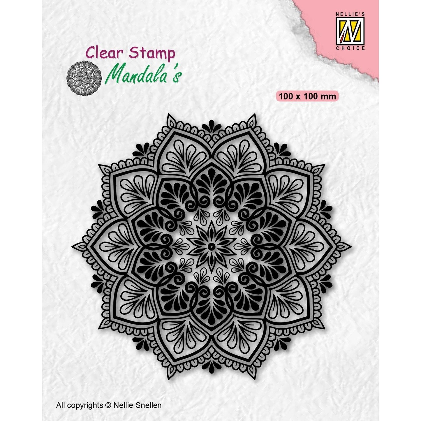 La scelta di Nellie • mandala timbro trasparente mandala starflower