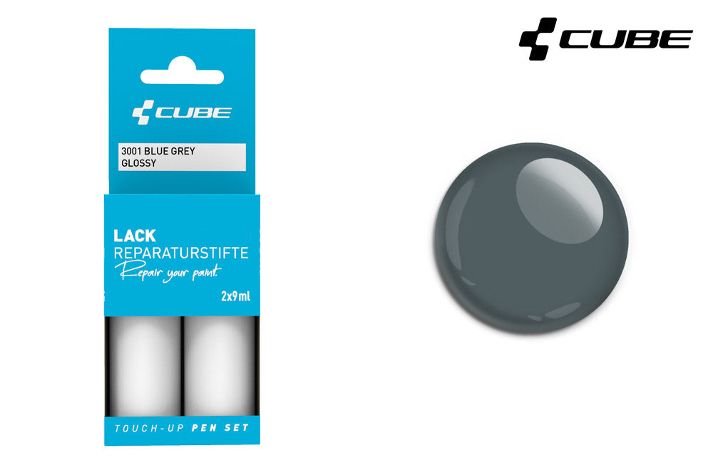 Set di penne per ritocchi Cube blu grigio opaco
