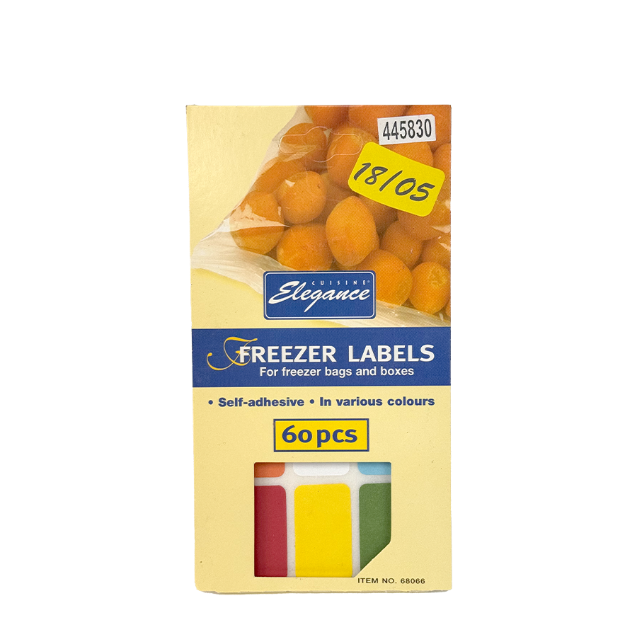Cuisine elegance diepvriesetiketten zelfklevend multicolor 2x3,5cm 60 stuks