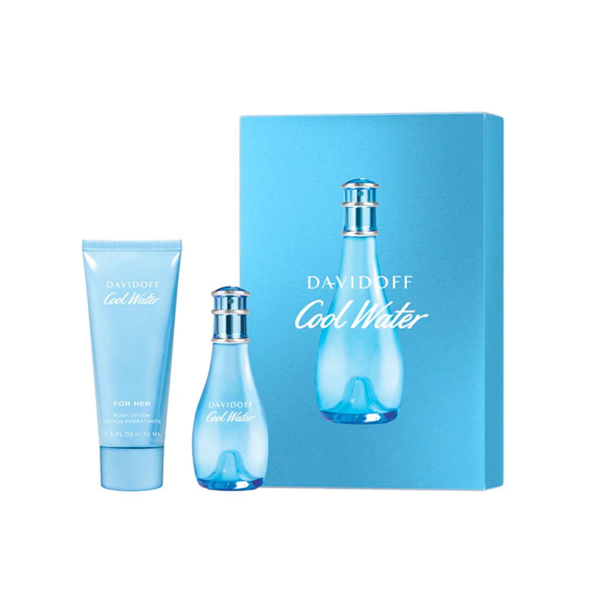 Set regalo da donna dadoff coolwater eau de toilette spray 30 ml + corpo 75ml