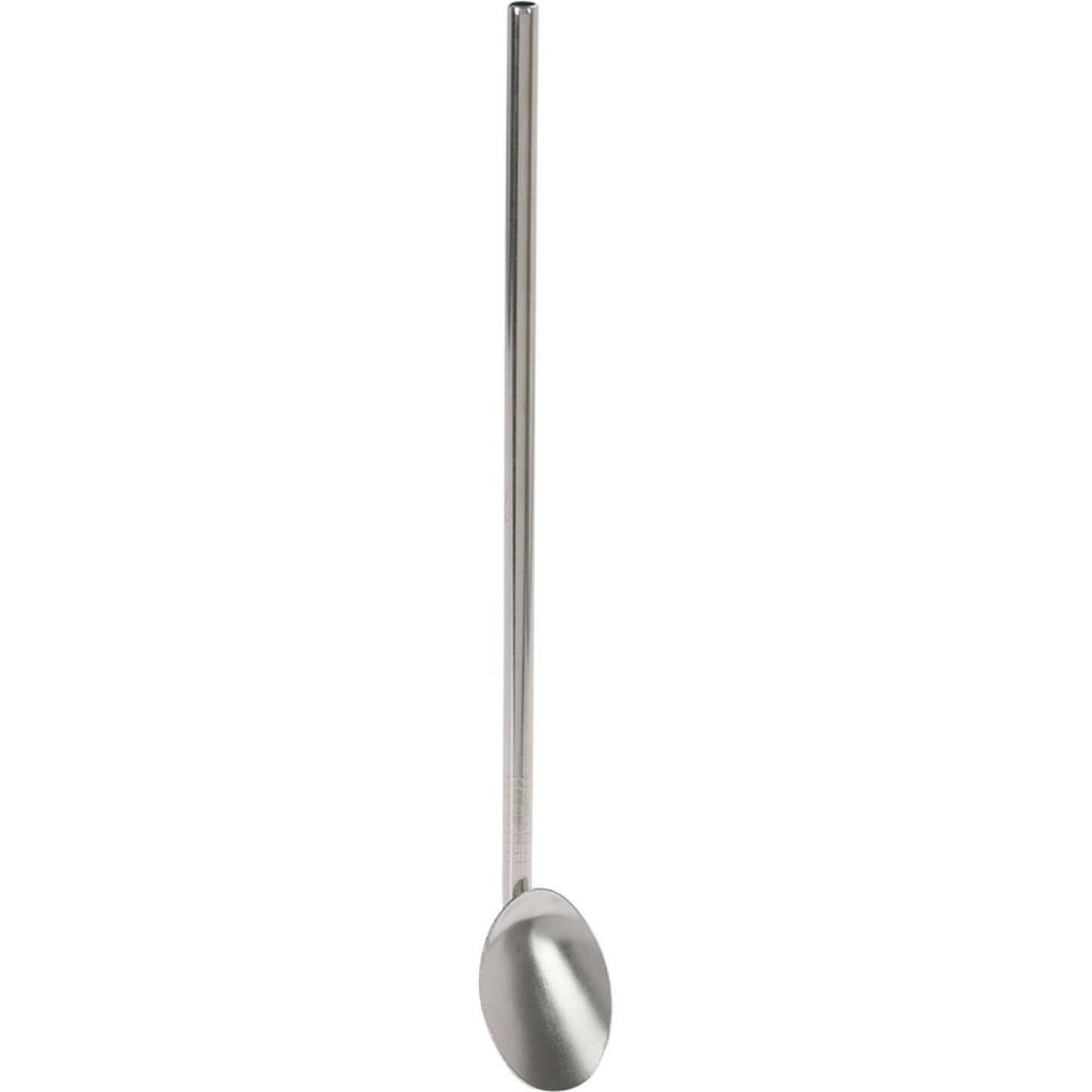 Excelentes pajitas de acero inoxidable para el hogar con cuchara.