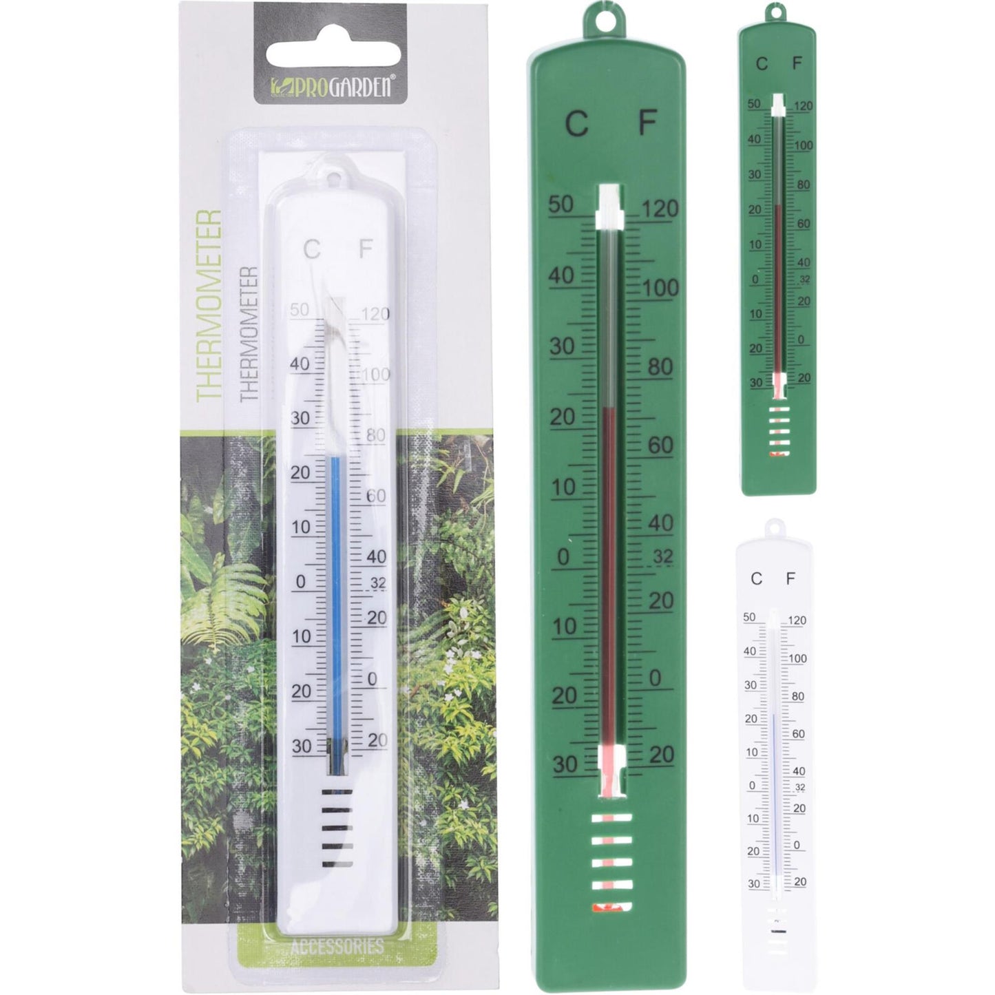 Termometro da giardino professionale h17 cm per interni ed esterni