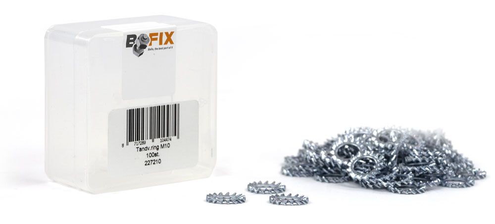 Bofix tooth spring ring M10 Zinc (P100)