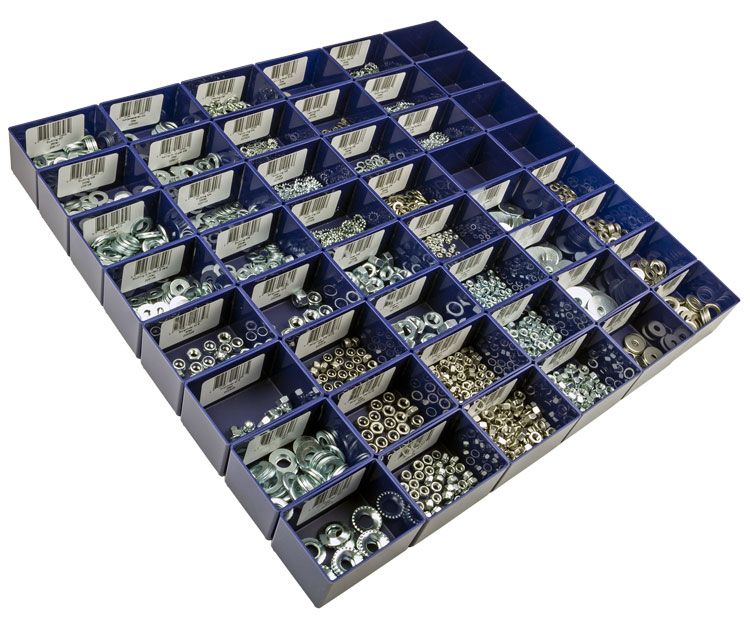 Caja cajón XLC 1 tuerca plato arandela resorte acero inoxidable chapado