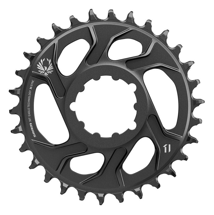 Ring de cadena SRAM X-Sync 2 Alu, 30t., Negro